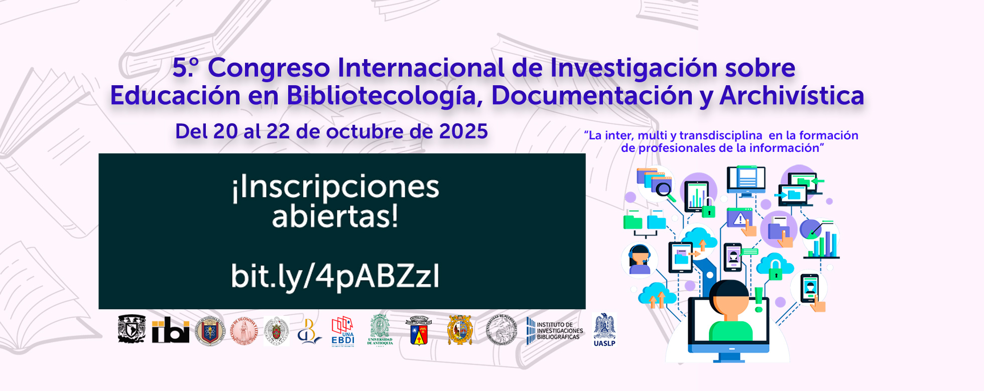                                                5o. Congreso Intl de Inv sobre Educación en Bibliotecología, Documentación y Archivística